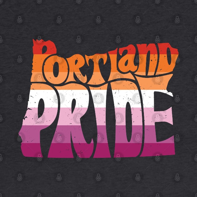 Portland Pride Festival  Oregon Silhouette - Lesbian - Vintage by LaLunaWinters